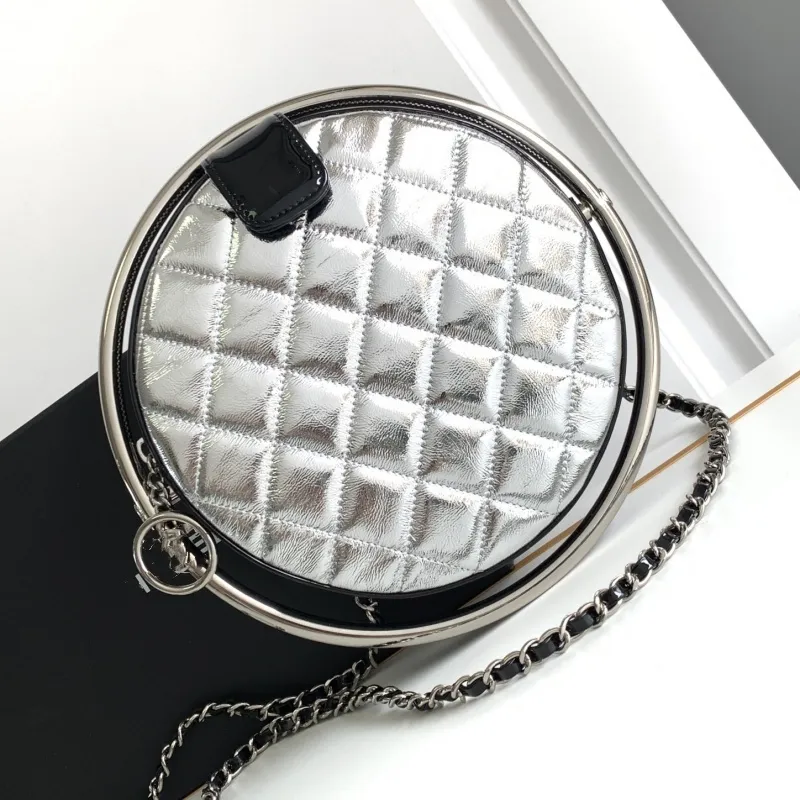 10a 24s Planet Ring Cain Pack Large Pearll Mirror Quality Desiginers Bag na ramię CC CF Podwójna torebka Crossbody Oryginalna importowana prawdziwa skóra 1: 1