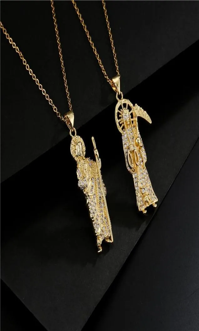 Подвесные ожерелья Классический мрачный жнец священник Дизайн для женщин.