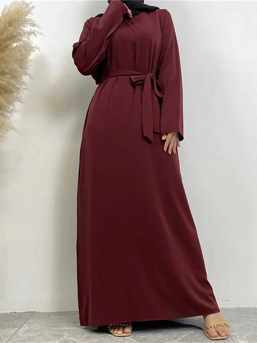 knee length dresses for ladies Basic Long Sleeve Maxi Dress