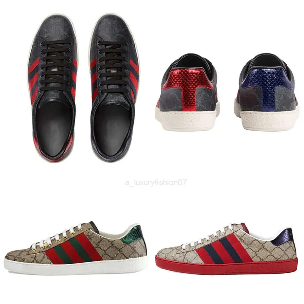 gucci gg Вы Designer Casual Shoes Sneakers Femme Trainers Sports Tiger Broidered White Green Stripes Sneakes Unisexe Walking Men Women Ggitys Q6T7