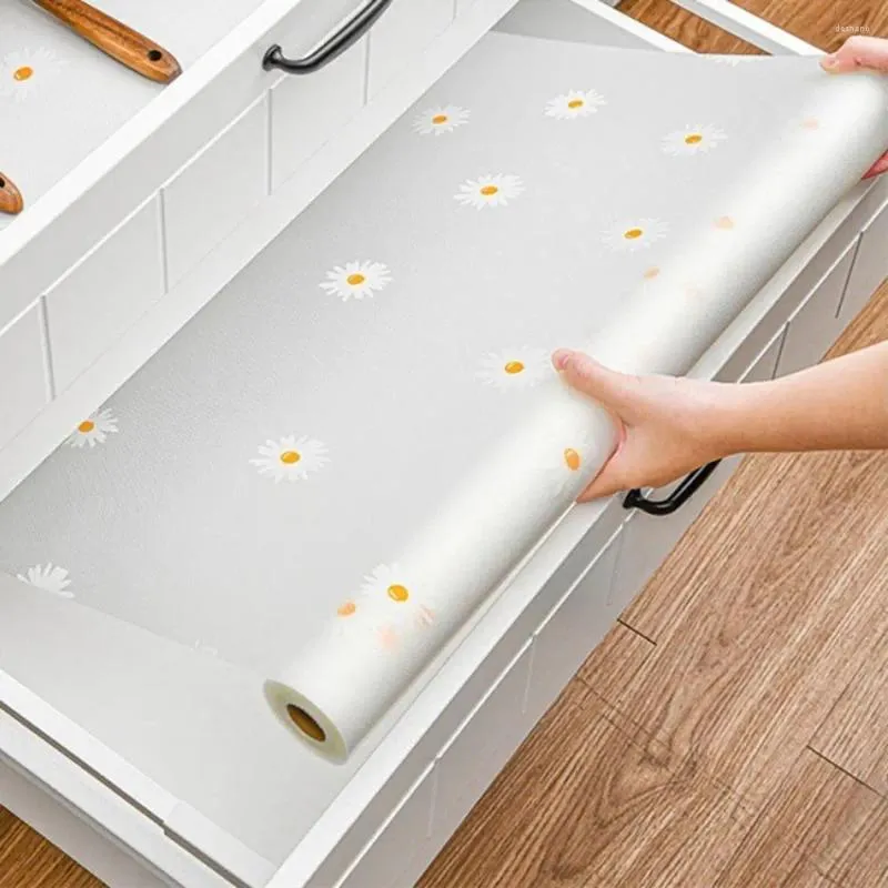 Настольные коврики 1 рулон водонепроницаемые влажные кухонные гаджеты крышка Daisy Closet Plackemat ящик для коврика холодильника шкаф
