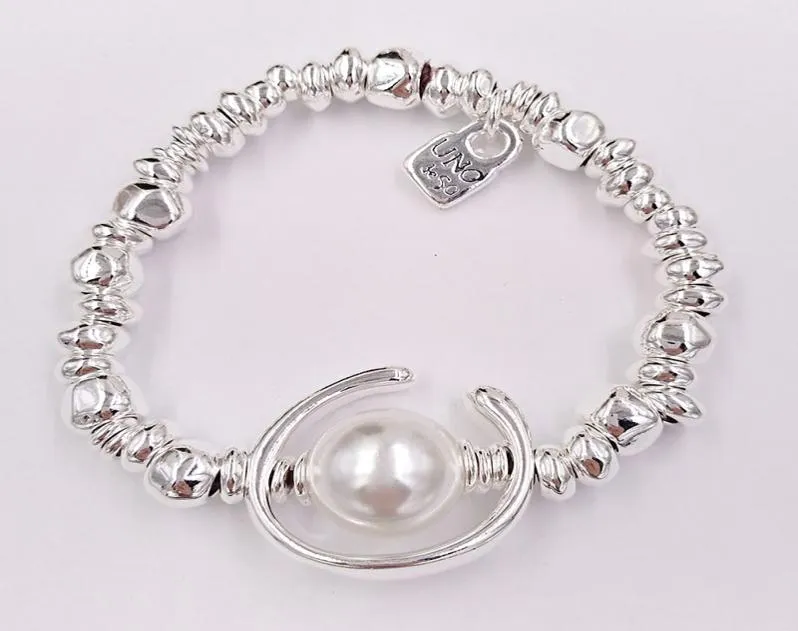 DIY Charms Evil Eye Jewelry Making Supplies Uno de 50 925 Sterling Silber Armband für Frauen Metallbänder Handkette Perlen Sets 9286757