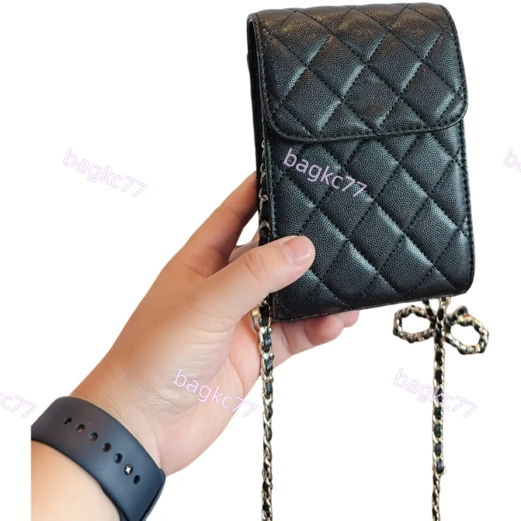 2024 Women Lampskin Classic Quilted Trendy Cellphone Bol