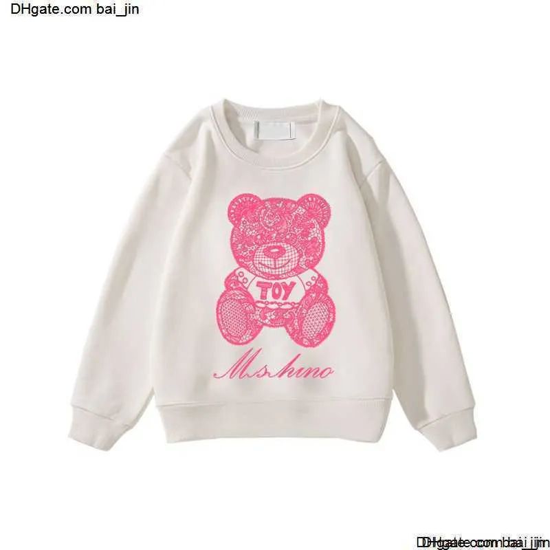 Abbigliamento rosa baby bear orso designer di felpa con cappuccio per bambini ragazzi abiti da maniche lunghe per bambini con cappuccio per bambini felpa da ragazzo cyd24010309-6