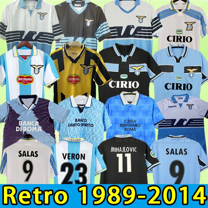 Simeone Lazio Retro Futbol Formaları Vintage Nedved Salas Gascoigne Nesta Klasik Futbol Gömlek Veron Crespo Mihajlovic Uzun Kol 00 01 15 16 18 191 92 94 95 98 99 00