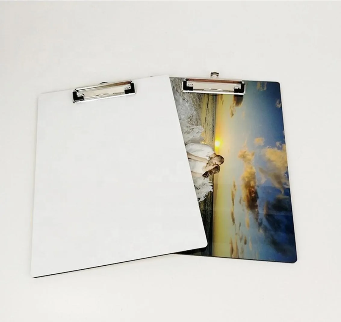 Sublimation A4 Clipboard Recycled Document Holder White Blank Profile Clip Letter File Paper Sheet Office Supplies sxmy68393330