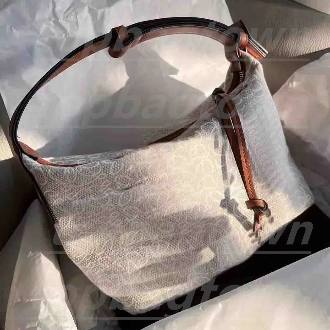 Designerka torba hobo kobiety anagram zwyczajne torby płótno Jacquard tkanin i krowie skórzane sztyfrowe pudełko patchworkowe torby modowe torebki torebki na ramię crossbody na ramię