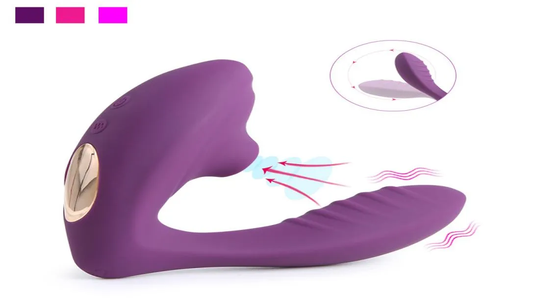 Vagin Sucking Vibrator Fuljob Silicone vibrant Sucker Oral Aspiration Stimulator Stimulator Erotic Sex Toys for Women Rechargeable3956019
