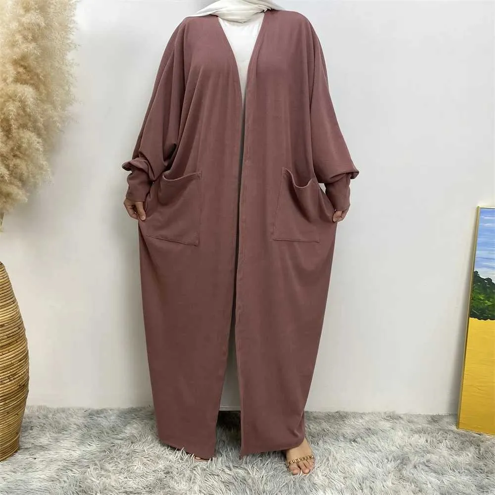 Vêtements ethniques Modestes Abaya Ramadan Mode musulmane Dubaï Abaya Long Hijab Robes avec ceinture Islam Vêtements Abayas Robes africaines pour femmes Kaf T240510