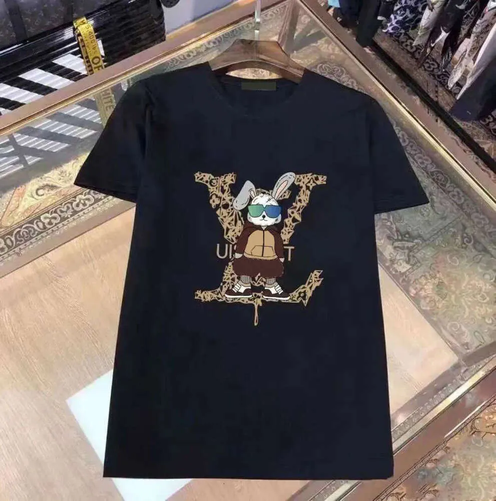 Asya Boyut M-5XL Tasarımcı T-Shirt Monogramlı Baskı ile Kısa Kollu Üst Satış için Lüks Erkek Hip Hop Giyim Yüksek Kalite Bnju
