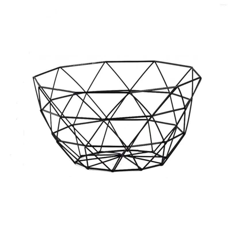 Płytki metalowy drut koszyk owocowy kreatywna miska siatki nowoczesny pojemnik do stolika kuchennego centralny element dekoracyjny