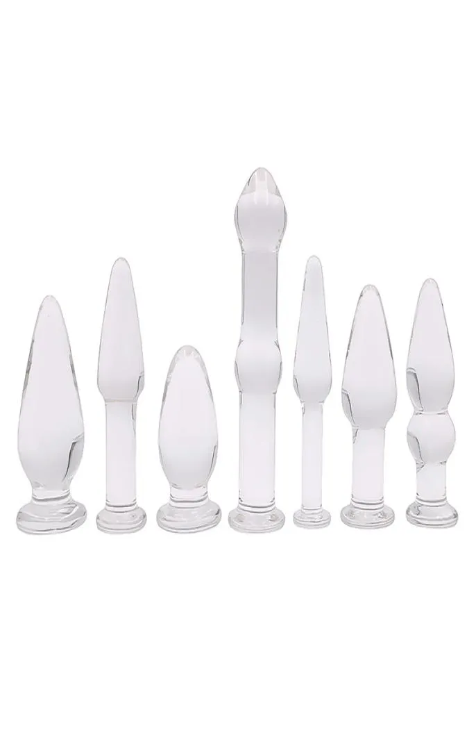 Prodotti sessuali Glass Anal Perline in testa per il massager Masturbazione Gampi per adulti Fetish Coppie di giocattoli per donne uomini gay7225481