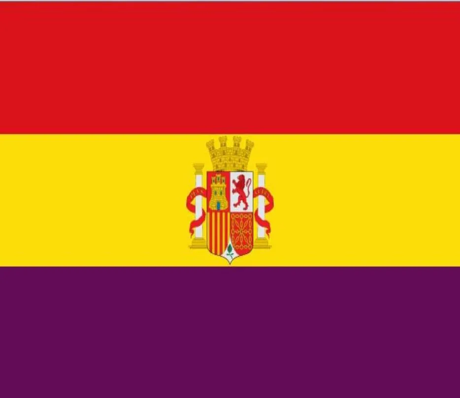 Bandeira da Espanha da Espanha 19311939 Bandeira da segunda bandeira da República Espanhola de 3 pés x 5 pés Voando 150 90cm Bandeira personalizada Outdoo2132239