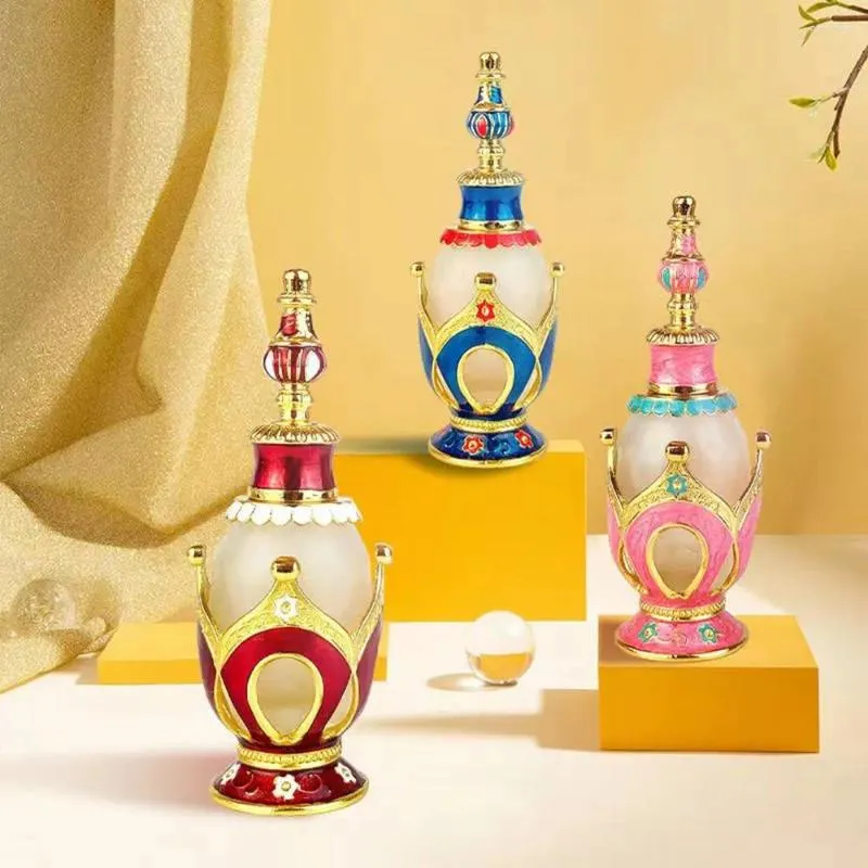 Storage Bottles Arabian Style Antique Middle East Vintage Dropper Perfume Essential Oil Refillable Cosmetic Container