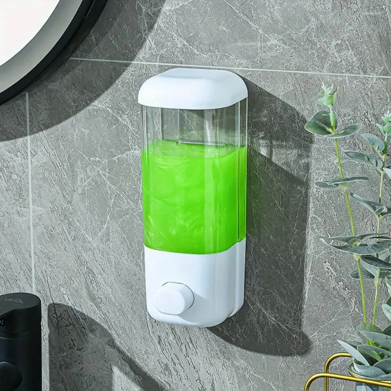 Distributore di sapone liquido 1 foro montato per il bagno libero e graffio manuale dell'adesivo