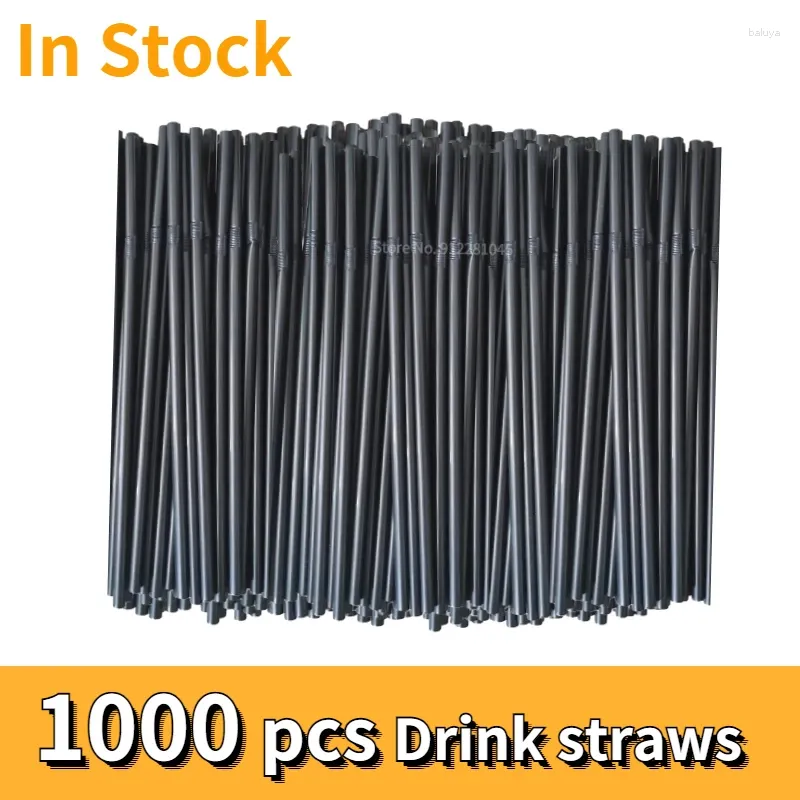 Tasses jetables Paies 1000pcs Plastique Jui noir Boire du lait pour le bar Gadgets de cuisine en gros Dropshiping