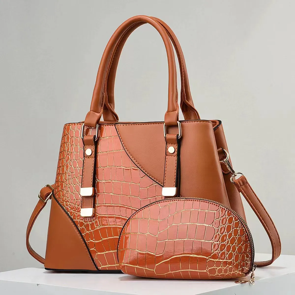 Sac de soirée pour femmes Nouveau sac Alligator Mère sac six pièces ensemble Elegant One épaule Diagonal Cross Lady Sac pour filles Party Cluth Sac