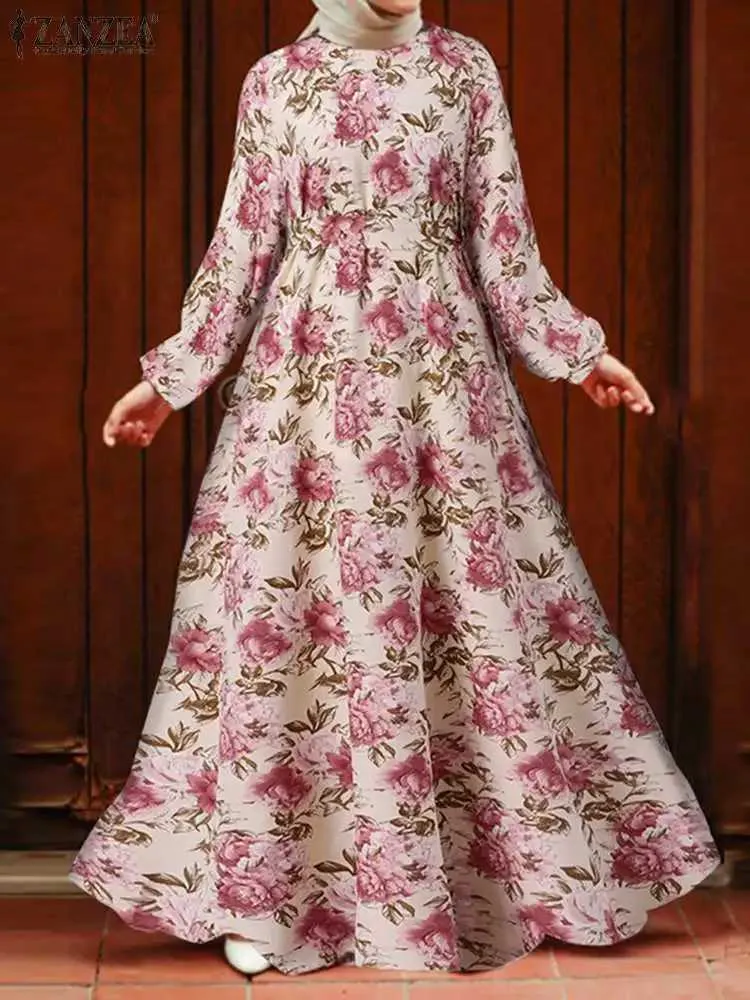 chinese dress ladies Pink Ethnic Maxi Gown with Embellished Belt – Indi Ethnics main image 0