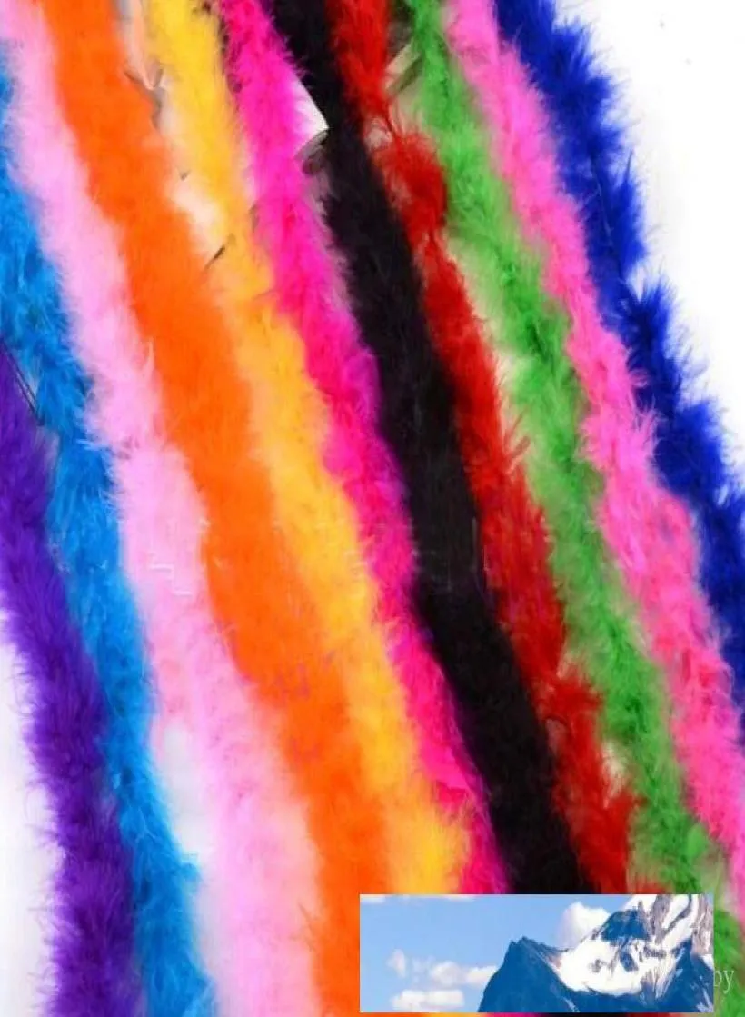 Nieuwe 2 meter Feather Strip Wedding Marabou Feather Boa Party Supplies Accessoires Decor Event Gift8803055