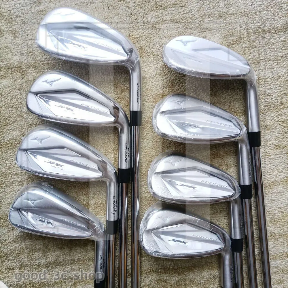 Designer UPS FedEx Nieuwe 8pcs mode Hoogwaardige Men Golf Clubs Golf Ions JPX923 Hot Metal Set 5-9pgs Blex stalen as met hoofdbedekking 683