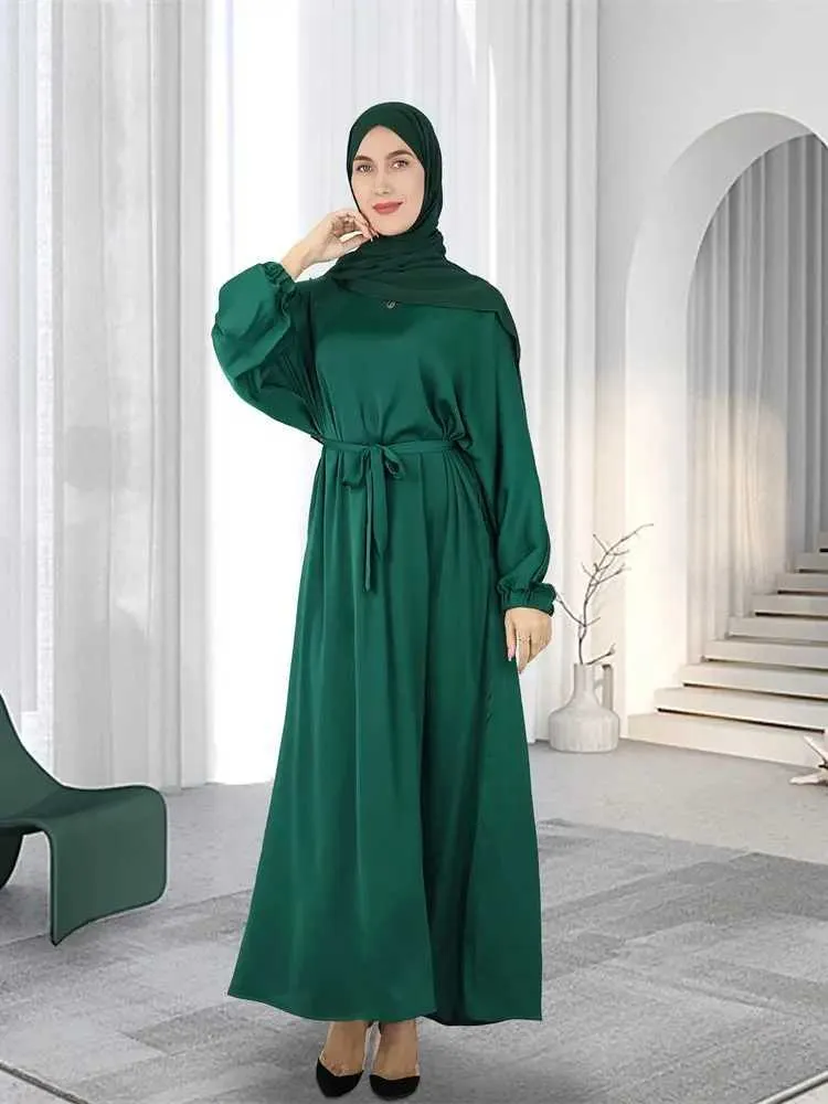 Abbigliamento etnico abayas per vestiti di preghiera Donne Ramadan Abaya Dubai Turchia Islam Arabica Hijab Hijab abito modesto abito femme musulmane caftan t240510