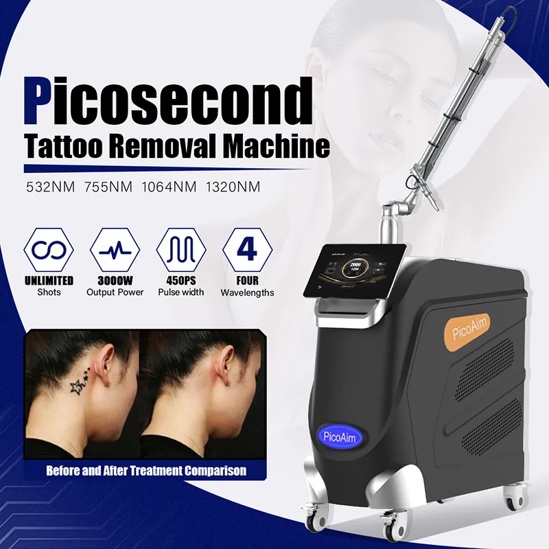 PerfectLaser Vertical Picosecond Laser Beauty Machine Q geschakeld Tattoo verwijderings Laser No Melanin Precipitate Skin Herjuvening Korea 7 Gezamende Arm