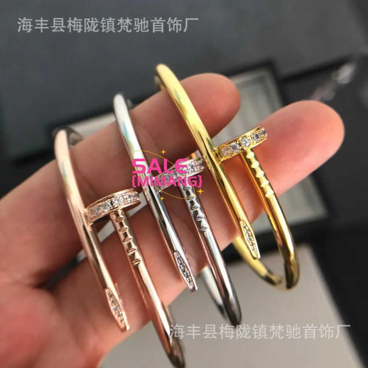 Bracelet de concepteur Kajia High Version HEAT COLLE FULL CORPS V GOLD CNC Précision Scarved Live Streaming Sales Bo48