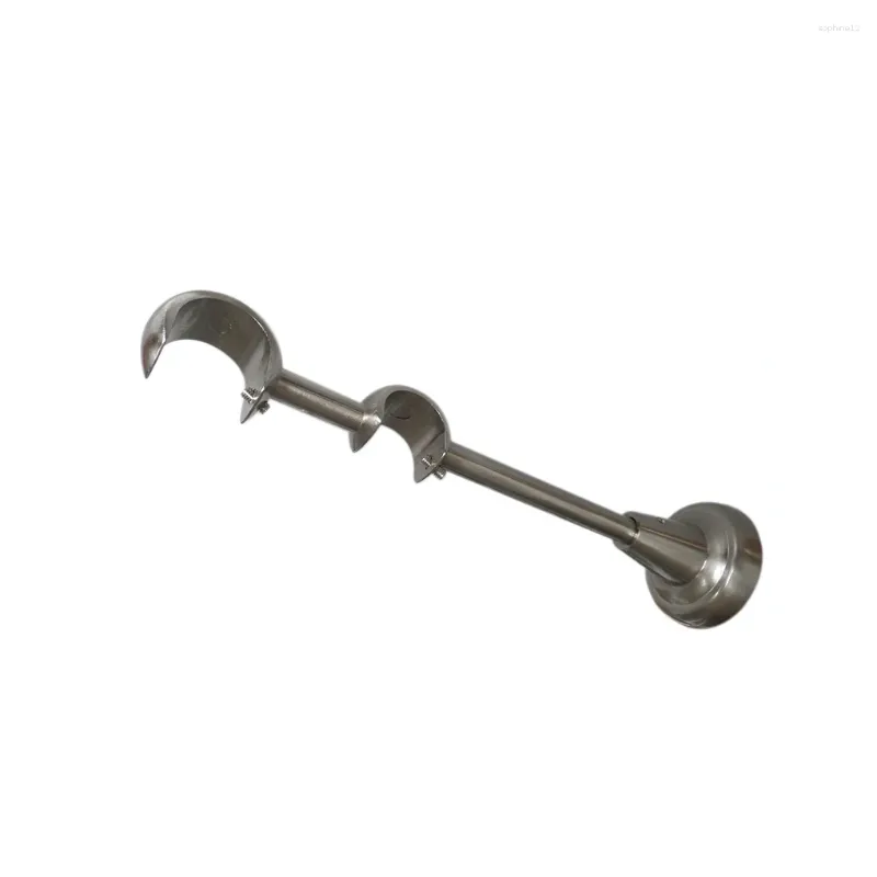 Rideaux de douche Rid-rine support support en acier inoxydable métal double rail de salle de bain matériel de salle de bain