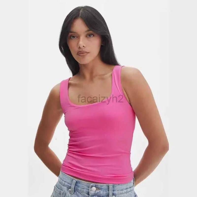 Camiseta de mujeres Tees Sexy Tees Summer of Y2K Se usará ropa en la parte trasera delantero con una parte superior sin mangas como Women Women Pure deseo de tanques únicos para ropa externa