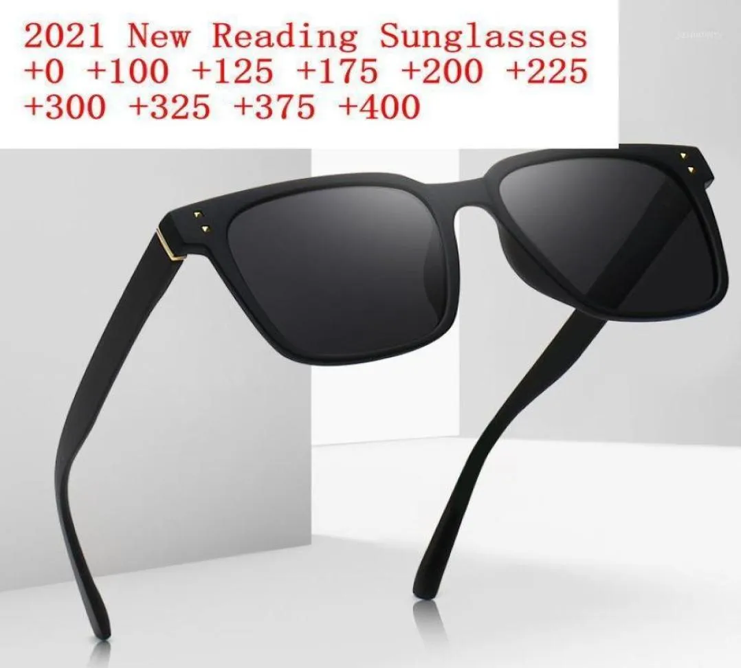Solglasögon Square Reading Glasses Män Kvinnor ser nära Presbyopia -läsare Vintage Förstoring Diopter 1 125 15 175 2 NX5467262