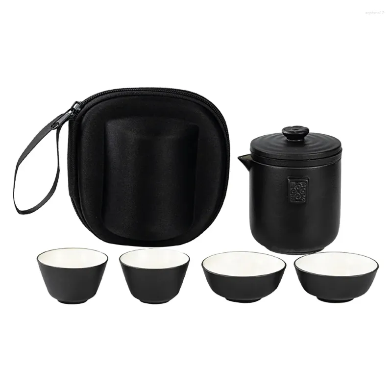 Set di stoffetti da tè per viaggiare set da tè in pentola cinese puoi suite a tazza per il kit da servizio di coppia che prepara l'infusore per tazze da tè in ceramica