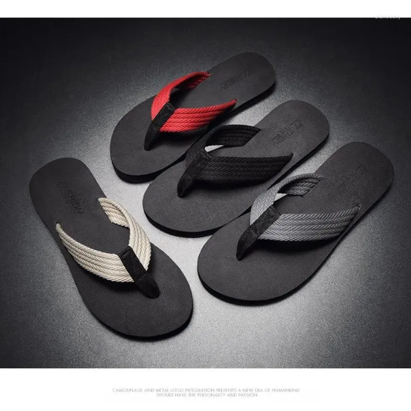 Sandals 2024 Summer Flip-flops Casual Non-slip Creative Korean Style Fashion Personalized Beach Shoes