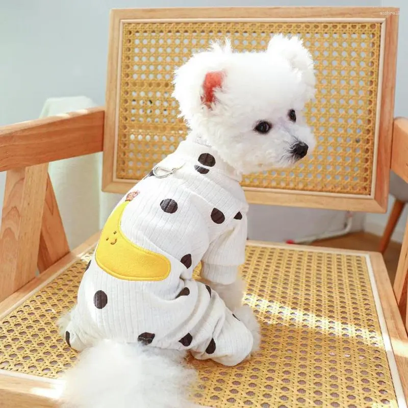 Dog Apparel Pet Jumpsuit Dogs Fashionable Clothing Stylish Pajamas Cute Banana Pattern For Small With Chihuahua