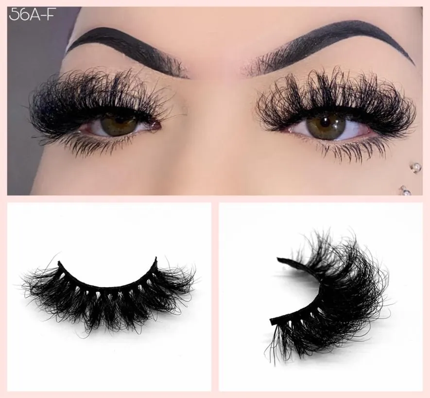 25mm Mink Eyelashes Russian Curl Fluffy Lashes Dramatic Messy Long False Eyelashes Makeup Whole Bulk 3D 100 Mink Eyelashes1665369