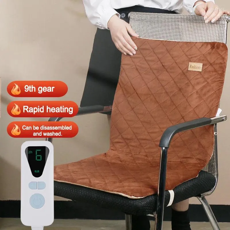 Tapetes aquecimento mais quente de inverno mobiliário cadeira de cadeira de escritório aquecedor de cobertores elétricos corporal de calor casa sedentário controlador sedentário