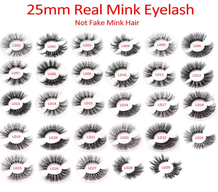ELR002 Whole 25mm 3D Real Mink Hairまつげ