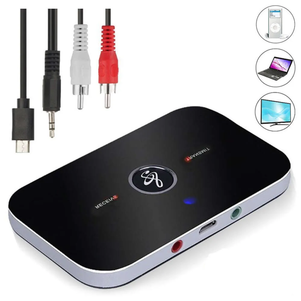 New B6 Bluetooth adapter 5.0 audio USB receiver transmitter 2-in-1 hot selling