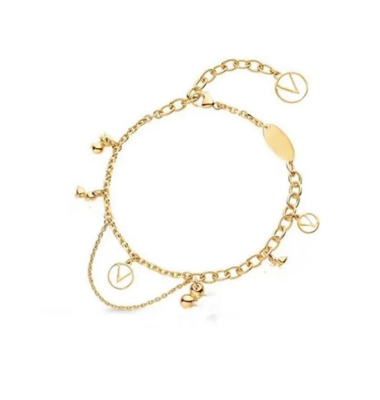 Créateur de mode Gold Chain Pendant Collier Bracelet For Women Party Mariage Engagement Lovers Gift Bijoux avec boîte 83165360