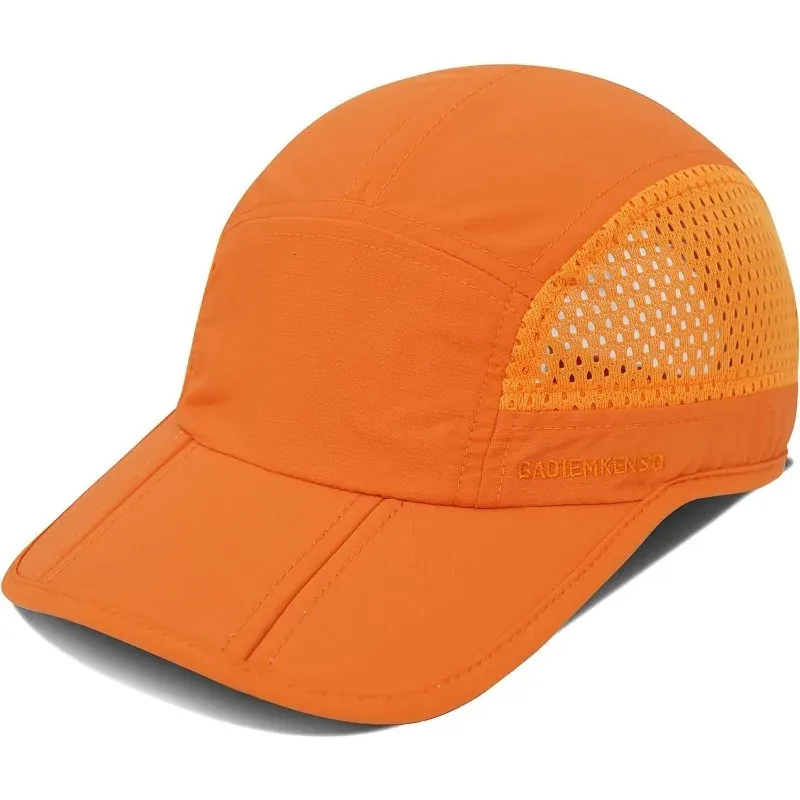 GADIEMKENSD Casquette Running Pliable Femme - Ultra Légère Anti-UV UPF50+ - Séchage Rapide - Visière Rabattable - Chapeau Sport Poney Queue De Cheval