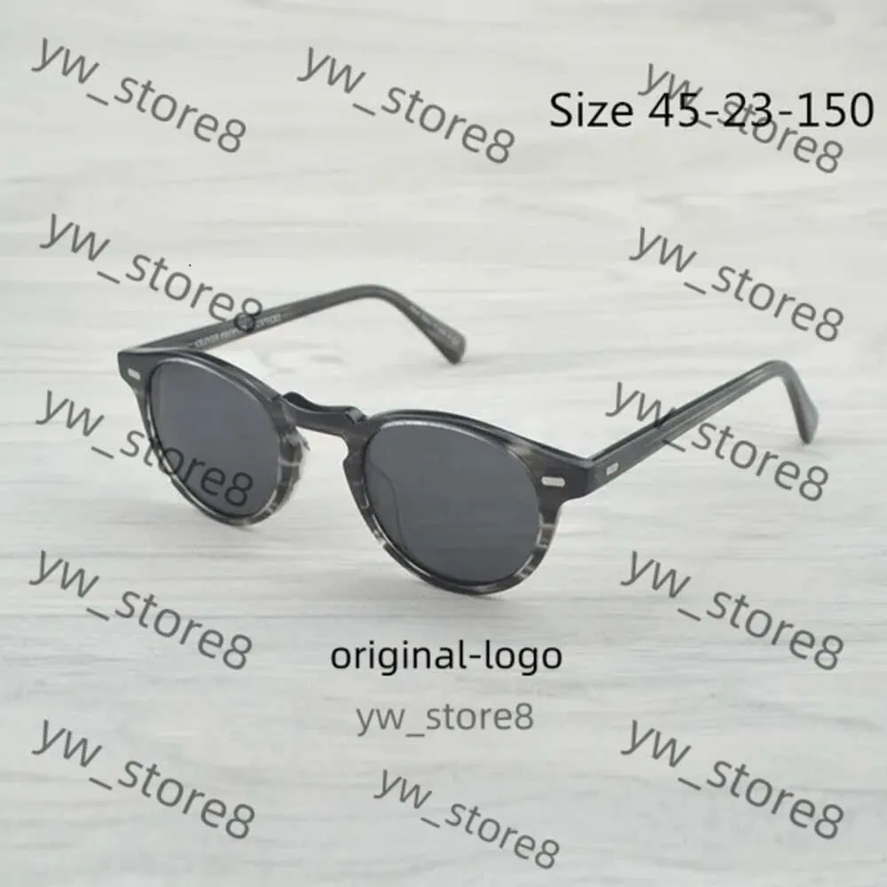 Gregory Peck Mężczyźni Kobiety okulary przeciwsłoneczne Vintage spolaryzowane okulary przeciwsłoneczne OV5186 RETRO SUN GLASSES OV OLIVER People Sunglasses 9DAC