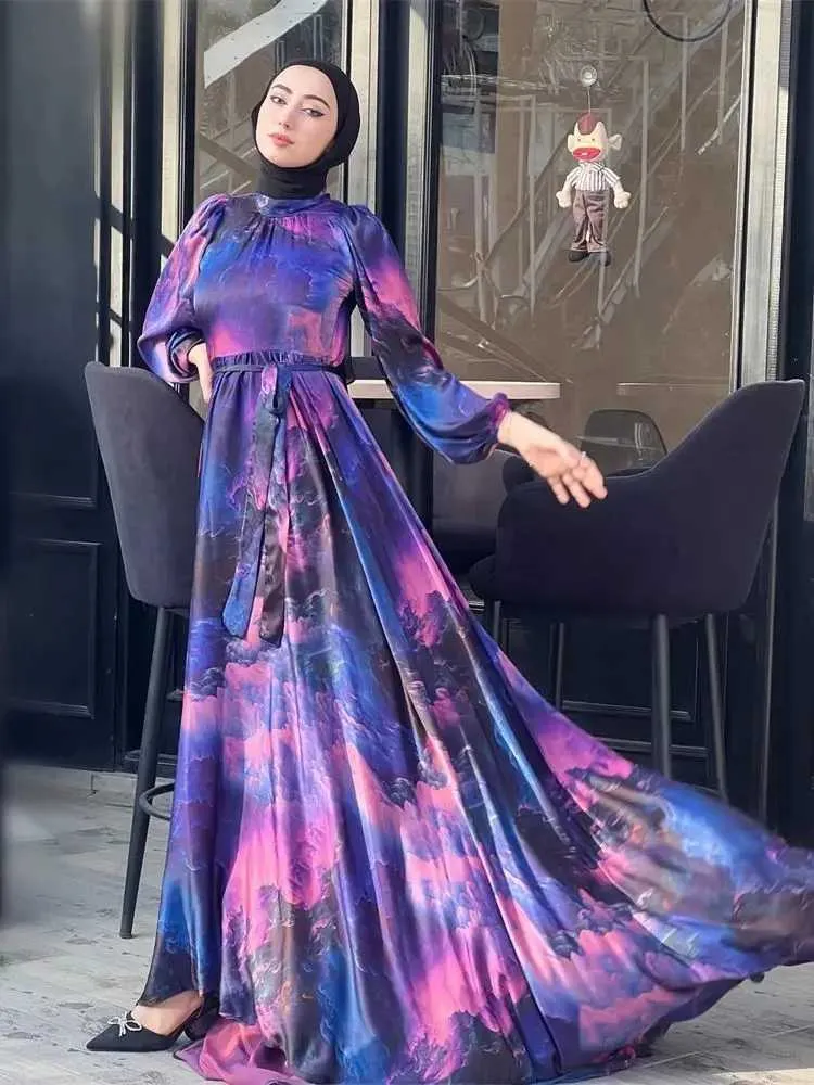 Etnische kleding Ramadan Eid Abaya Saoedi -Arabië Turkije Islam Moslimjurk Gebedkleding Afrikaanse jurken voor vrouwen Kaftan Robe Femme Musulmane T240510