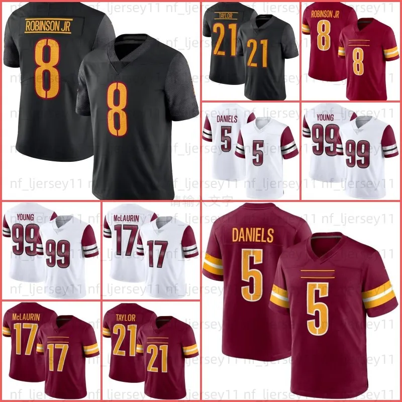 Jayden Daniels Terry McLaurin 13 Emmanuel Forbes Football Jersey Jahan Dotson Daron Payne Jonathan Allen Tress Way Brian Robinson Jr Sean Taylor