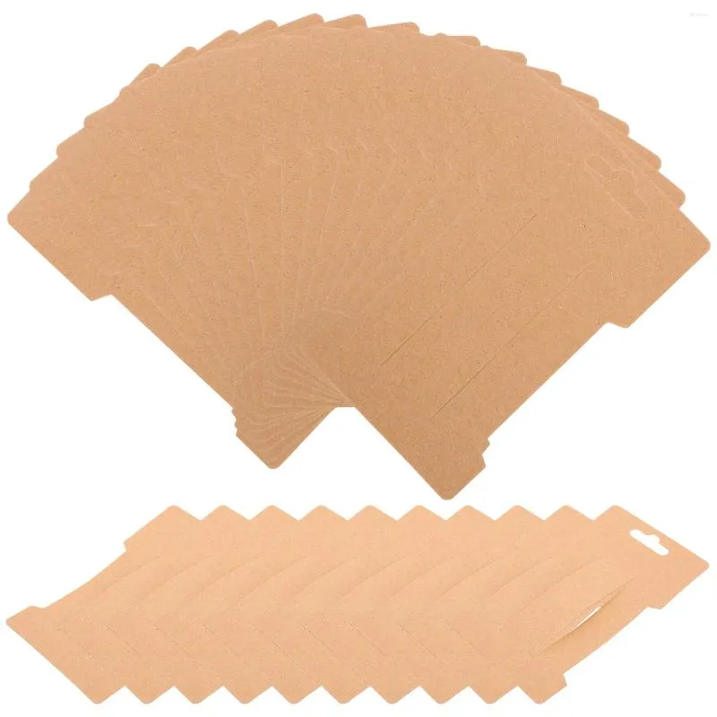 Enveloppe-cadeau 100pcs Cartes d'affichage bijoux porte-cheveux porteurs de poils broches à arc