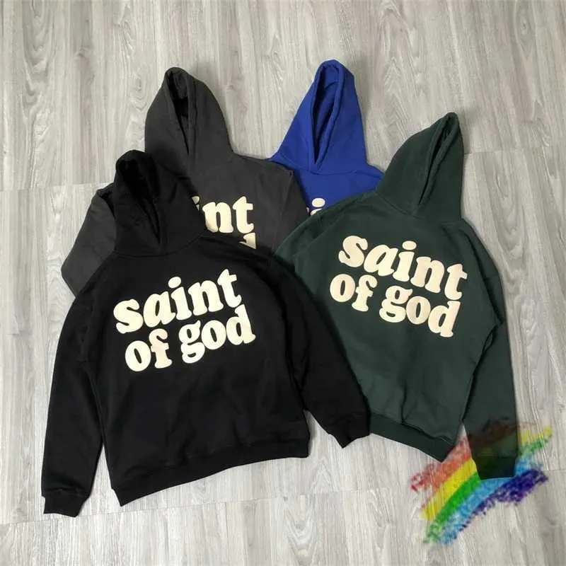 Men's Hoodies Sweatshirts JERRY OF GOD Pullover Men Women Casual Foaming Printing Strtwear Velvet Clothing H240508