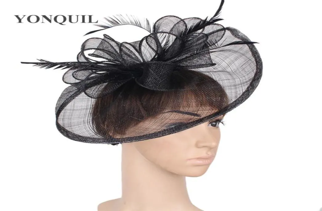 Enchanteur de 17 couleurs disponibles Sinamay Matériau Fascinateur Hat Race Accessoires de cheveux Accessoires de cheveux de mariage de15399837674