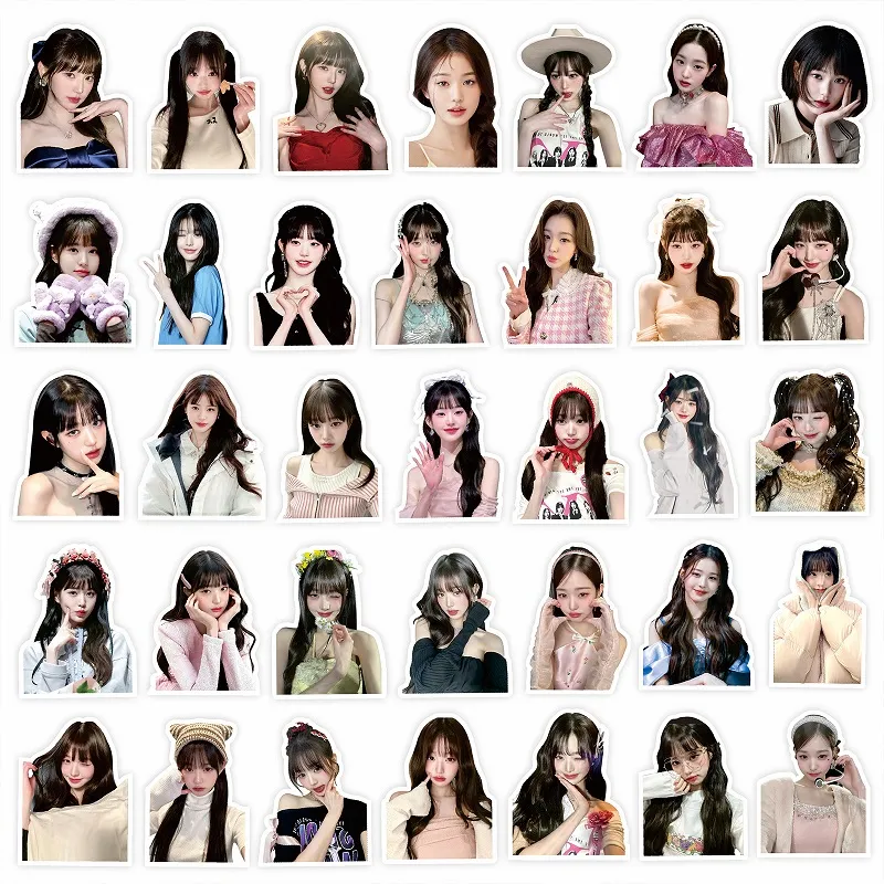 2024 Hot 60stKpop Stickers ive foton Nytt album Formel av kärlek Söt Kpop Girl Group Idol Star Stickers Set fans gåva