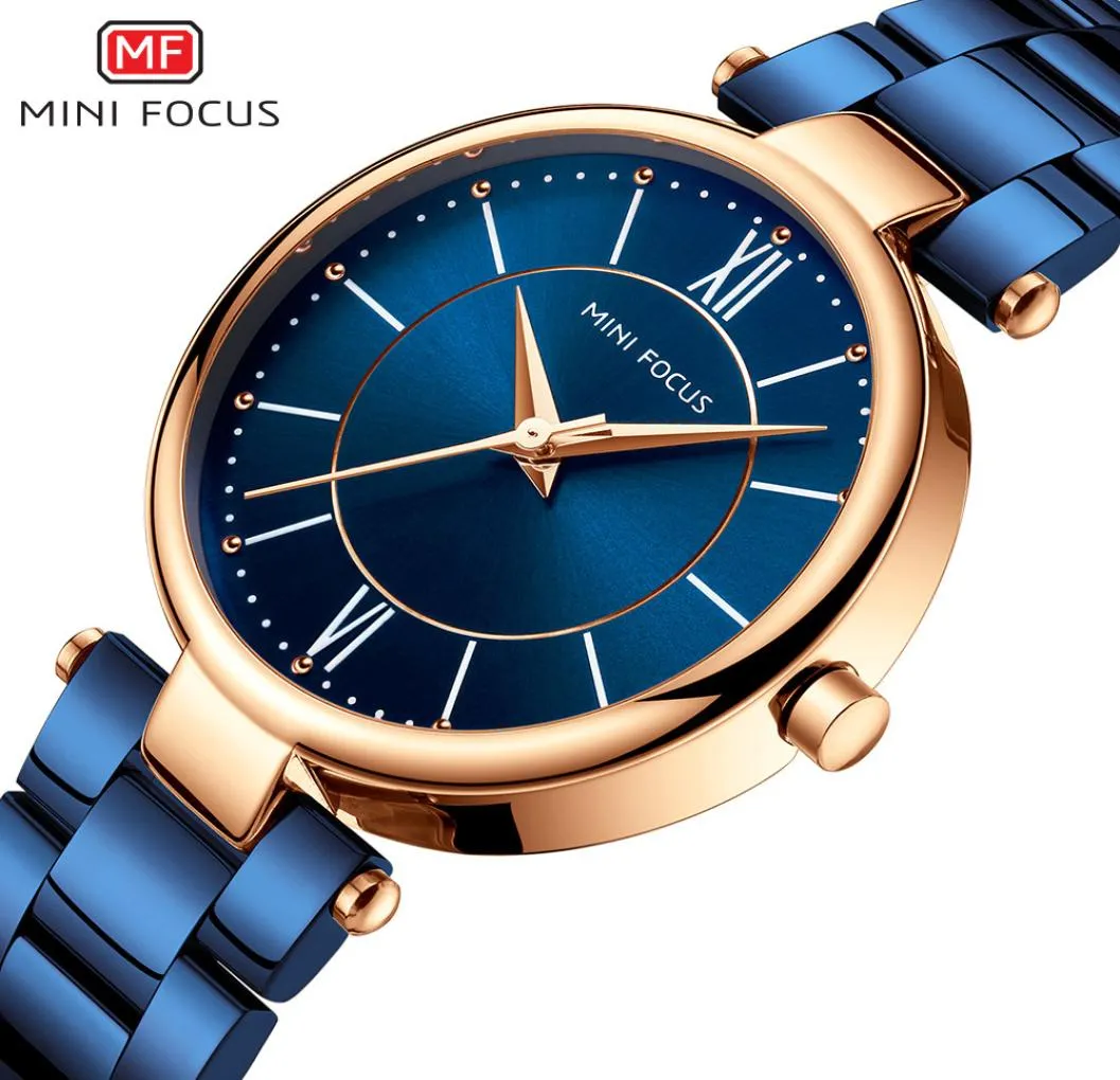 Minifocus Business Style Stainless Steel Band Watch for Women Simple Dress Watches Female Japan Movement Quartz Polshipes MF0181117172