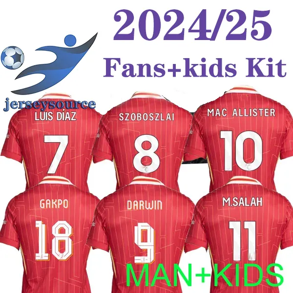 3xl 4xl 24 25 Season Soccer Jerseys Red Fan Player versie 2024 voetbal shirts Men Kids Uniforms Special Jersey 2025 Home Red Away Third White Black Sets 24/25 SESW