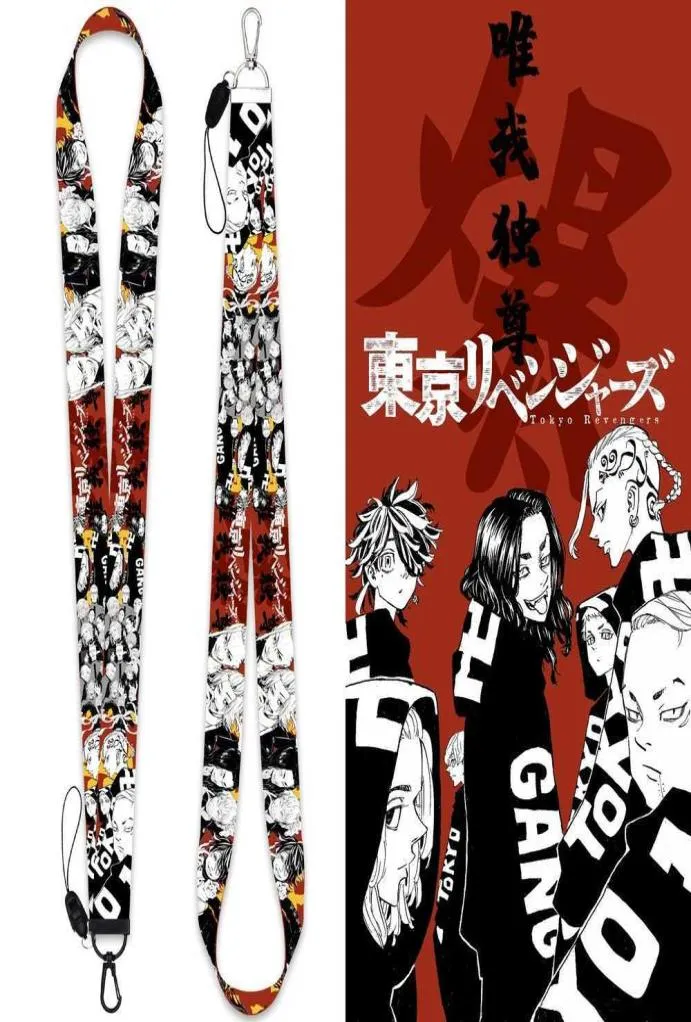 Tokyo KeyChain Anime Accessories Neck Rem Telefon Rope för mobilt arbete ID -kort Bag Lanyard Cartoon Jewelry Gift G10197560200