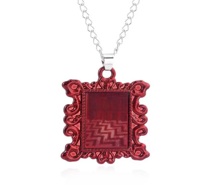 American TV Twin Peaks Red Frame Pendant Collier Femme Man Bijoux Accessoires Souvenirs Colliers Gift 3087606